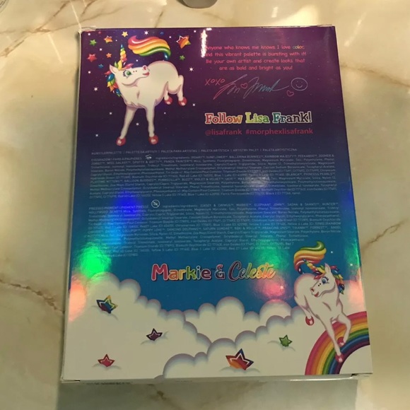Morphe x Lisa Frank ~ `PRANCING UNI’S' 35B by Lisa Frank Eyeshadow Palette ~ NIB - Picture 8 of 12